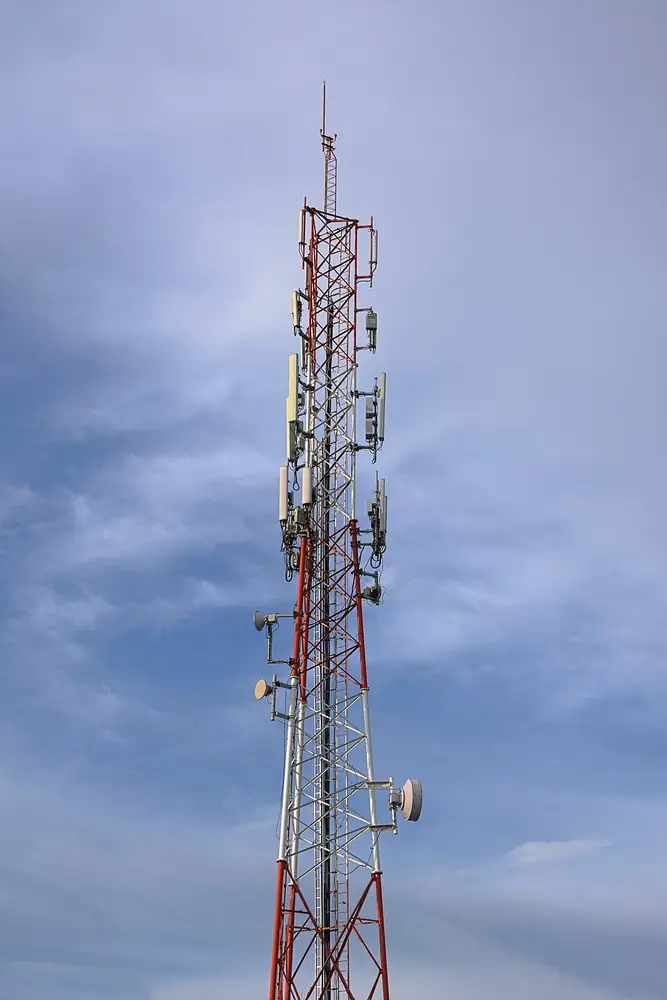 A cell-phone tower.